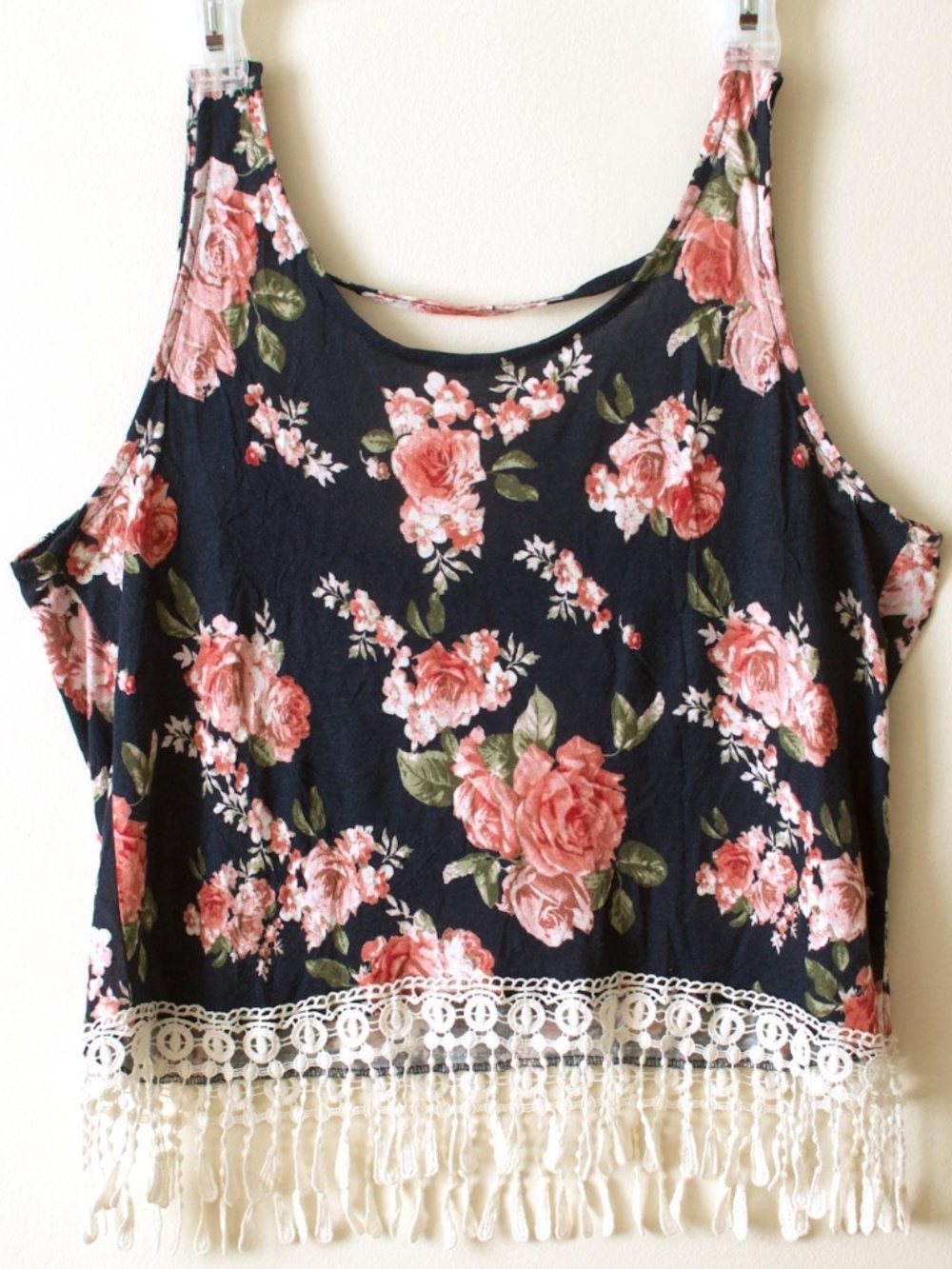 Floral camisole with fringe / Ardene / Size XL